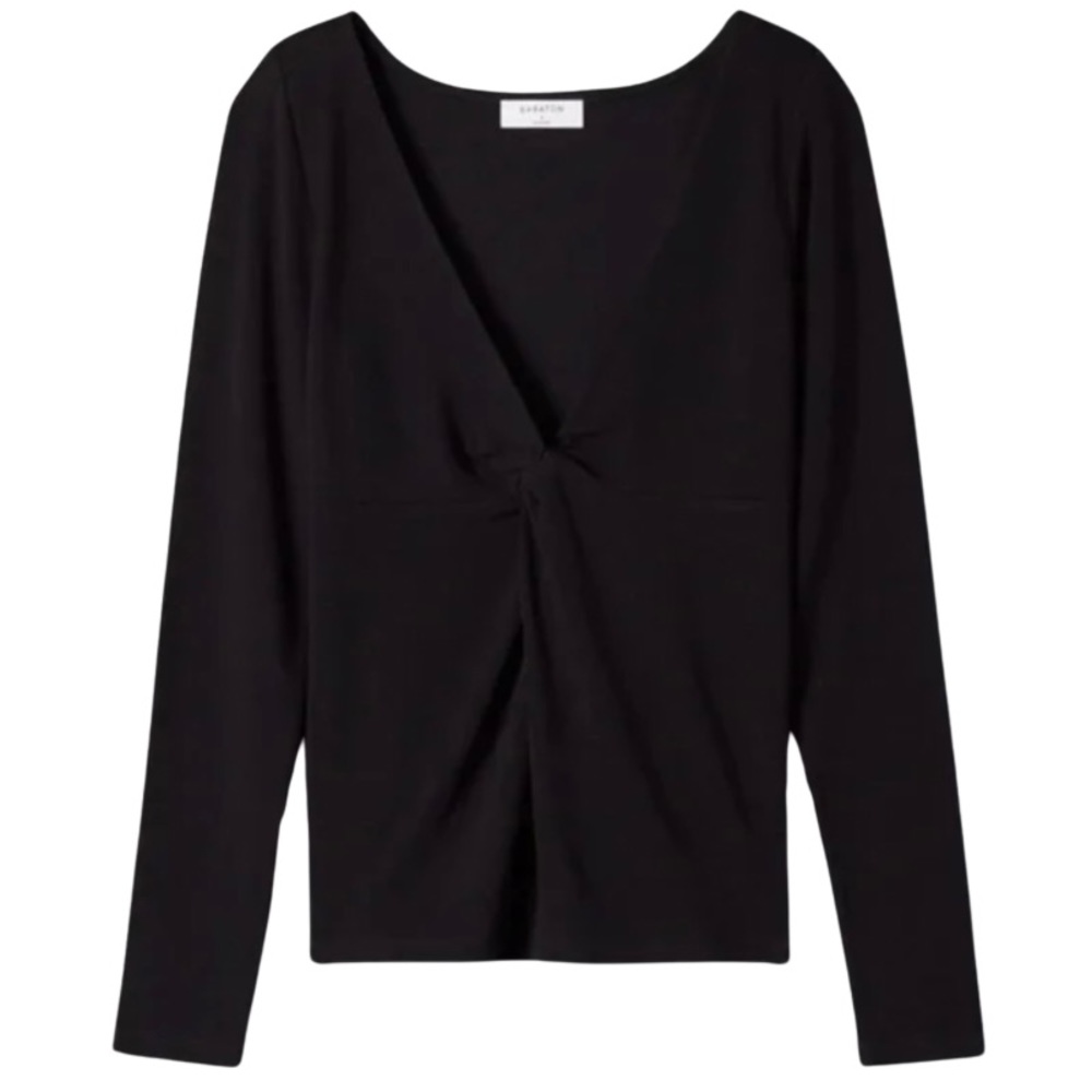 Aritzia - Babaton V-Neck Longsleeve